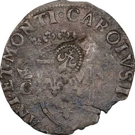 Edict Of Counterstamped Douzain Host Coin France Charles Ix