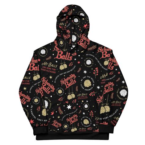 Schweddy Balls V2 All Over Hoodie M00nshot