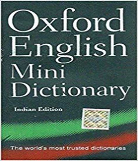 Oxford English Mini Dictionary 7th Edition Deep Online Store