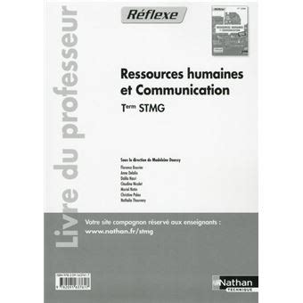 Ressources Humaines Et Communication Tle Stmg Pochette R Flexe Stmg