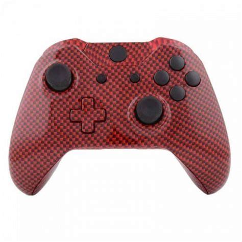 Mod Freakz ShellButton Kit Hydro Dipped Collection Red Black Carbon