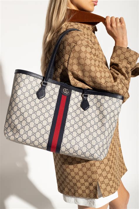 Beżowy Torba Ophidia Medium typu shopper Gucci Vitkac Polska