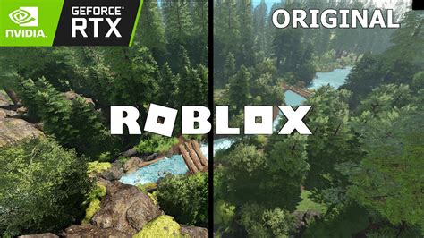 Roblox Realistic Forest Demo Rtx Vs Original Youtube