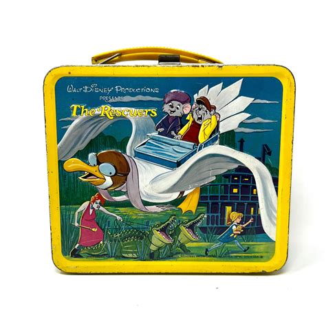 Vintage Disney The Rescuers Metal Lunch Box - Walmart.com