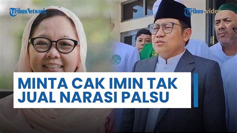 Alissa Wahid Minta Cak Imin Hentikan Jualan Narasi Tidak Jujur Terkait