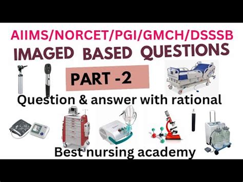 AIIMS NORCET 5 IMAGE BASED MCQ Part 2 Important Questions Nursing