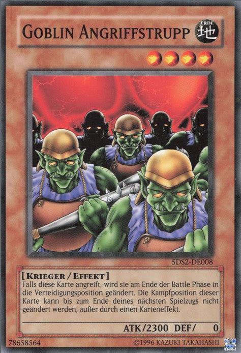 Recollectibles Sammelkarte Yugioh Karte Goblin Angriffstrupp Deutsch