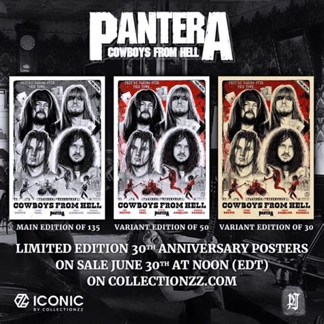 Iconic By Collectionzz Is Commemorating The 30th Anniversary Of Pantera