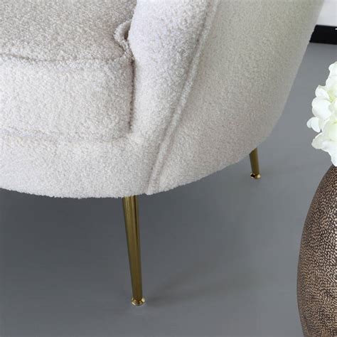 Fauteuil Zitbank Persoons Stoel Belle Teddy Wit Blokker