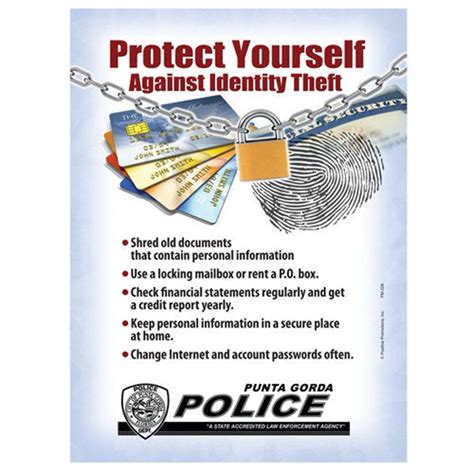 Protect Yourself Against Identity Theft Magnet Positive Promotions