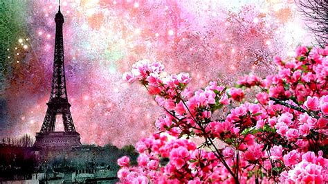 Pink Eiffel Tower Desktop Wallpaper Infoupdate Org