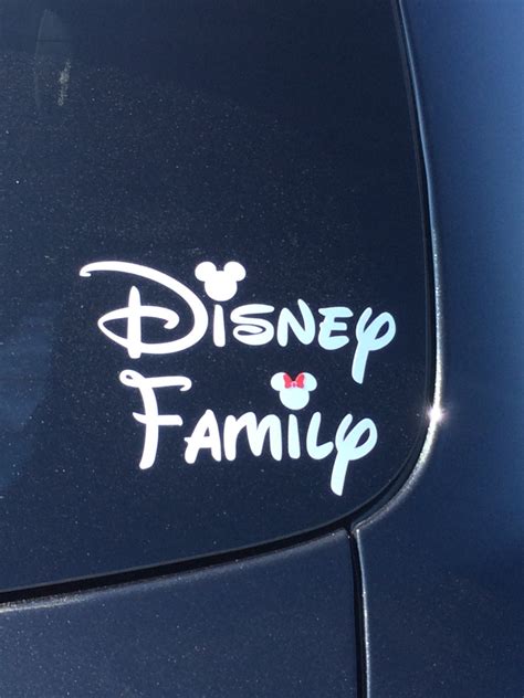 Disney Family Car Window Decal Disney Die-cut Decal Disney