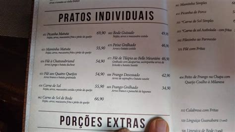 Menu Em O Bode Entre Amigos Espinheiro Churrascaria Recife