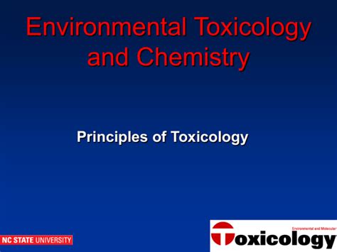 General Principles Of Toxicology