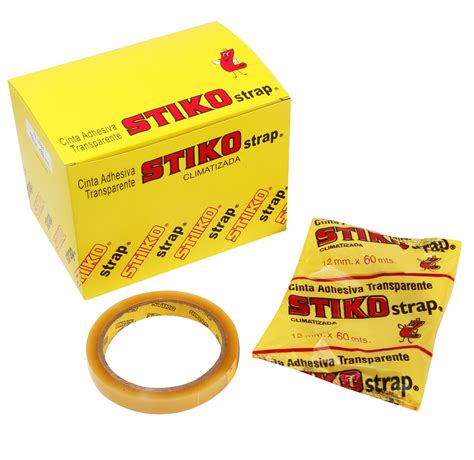 CINTA ADHESIVA STIKO STRAP 12 X 60 M Papelera Delonce