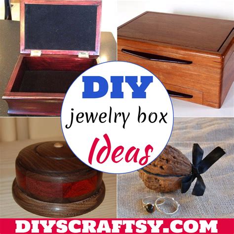 24 DIY jewelry box Ideas For Storage - DIYsCraftsy