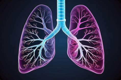 Premium Photo Human Lungs Medical Technology Background Ai Generated