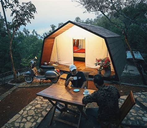 Camping Di Songgolangit Jogja Ada Glamping Mangunan Yang Kece