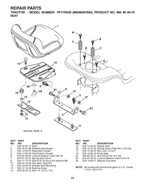 2015 175 Lawn Tractor Service Parts Manual Poulan Pro Pp175g42 Etsy