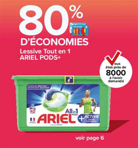 Offre Lessive Tout En Ariel Pods Chez Carrefour