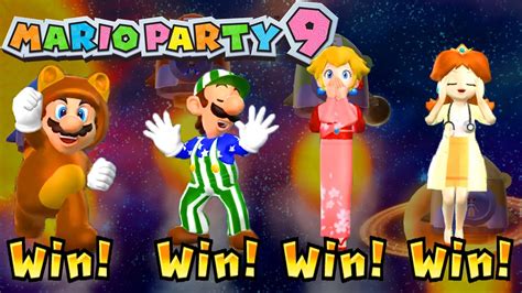 Mario Party 9 Step It Up Mario Vs Luuigi Vs Peach Vs Daisy Mariogame Master Difficulty