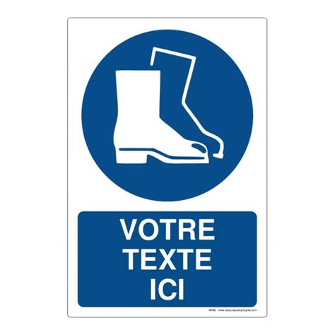 M Port Des Chaussures De S Curit Obligatoire Texte