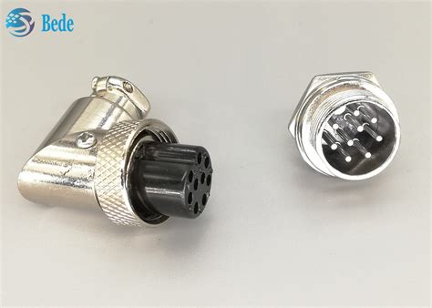 Aviation Connector Plug G16 9 Pins Male And Female Sets L Type Silver