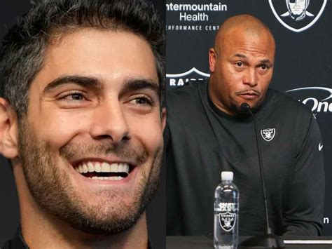 Raiders Coach Antonio Pierce Asserts Jimmy Garoppolo Is Still The