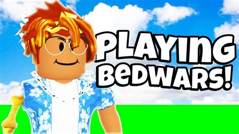 Playing Roblox Bedwars Again Roblox Bedwars Youtube