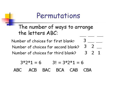 Permutations And Combinations Objectives Apply Fundamental Counting