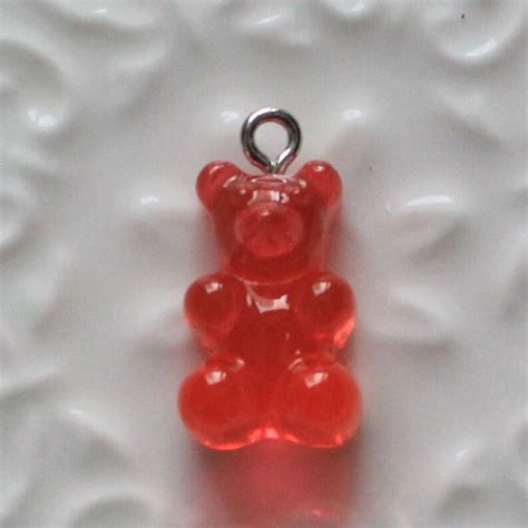 New Design Resin Mixed Color Gummy Bear Pendant Charms For Etsy