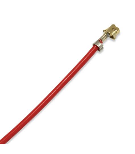 XH 2 54mm Female Female Cable 1 Pole No Casing Gold Plated PTFE Red