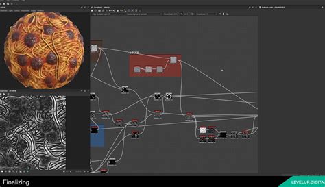 Substance Designer意大利面材质高级案例教学 Aboutcg视频教程