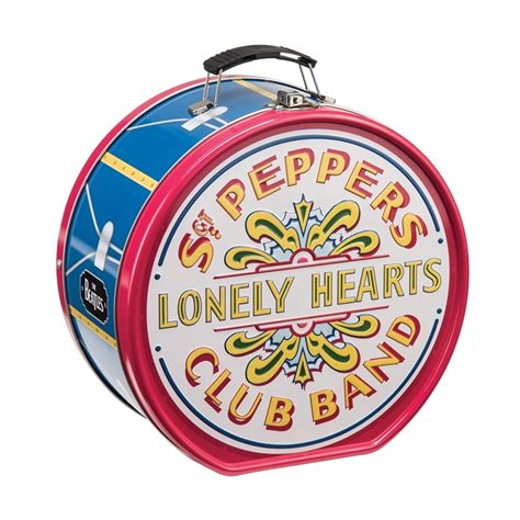 Beatles Lunch Box Drum Shaped Sgt Pepper Beatles Fab Four Store