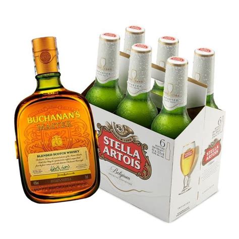 Whisky Buchanans Master Ml Six Pack Cerveza Stella Artois