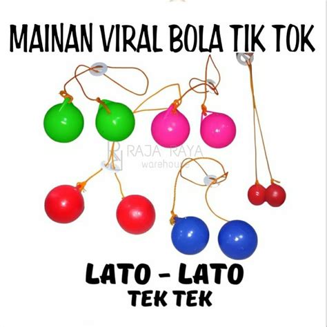 Jual Rr Etek Etek Latto Latto Mainan Jadul Viral Bola Tik Tok