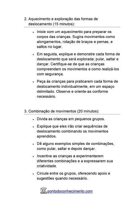 Desenvolvendo A Habilidade EI02CG03 Explorar Formas De Deslocamento No