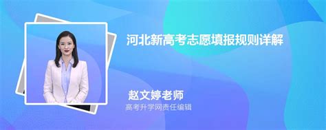 2024年河北新高考志愿填报规则详解 附志愿填报设置解读