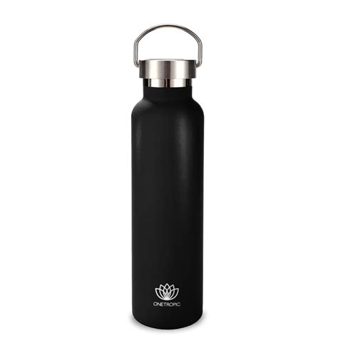 Matte Black Bottle 1000ml Drinkware Onetropic Bottles Onetropic