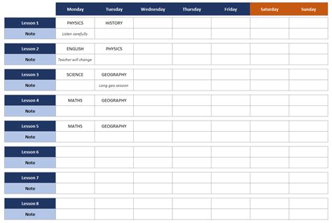 Study Plan Excel Template Study Schedule Template For Students | lupon ...