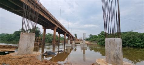 Confira A Evolu O Das Obras De Duplica O Da Ponte Sobre O Rio Jaru