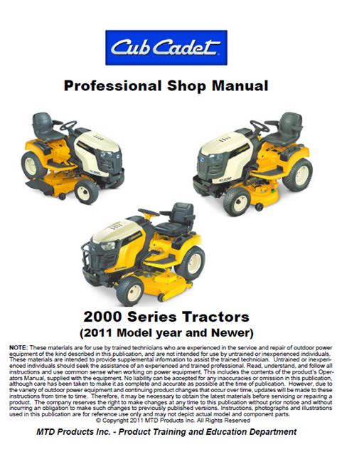 Cub Cadet Series Service Manual