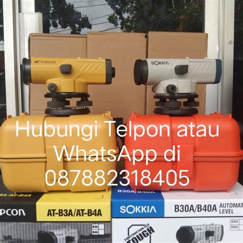 Jual Waterpass Topcon Atb4A Automatic Level Topcon At B4A Shopee