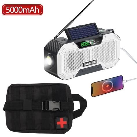 Sac Blanc Mah Radio De Secours Tanche Nergie Solaire Avec