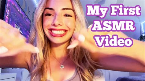 Asmr My First Asmr Video Tapping Scratching Gripping Whispers Lip Gloss And Hand Sounds