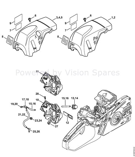 Parts Of A Stihl Chainsaw Diagram Stihl Ms Chainsaw Ms