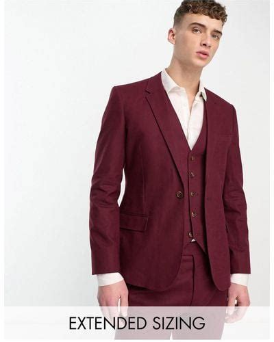 Red Asos Jackets For Men Lyst