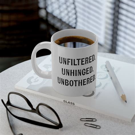 20oz "UNFILTERED. UNHINGED. UNBOTHERED." Mug! – Quill it with Fire!