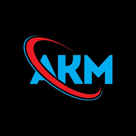 Logotipo De Akm Letra Akm Diseño Del Logotipo De La Letra Akm