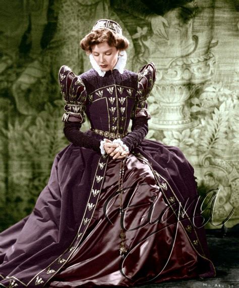 Katherine Hepburn as Mary, Queen of Scots (original film was black ...